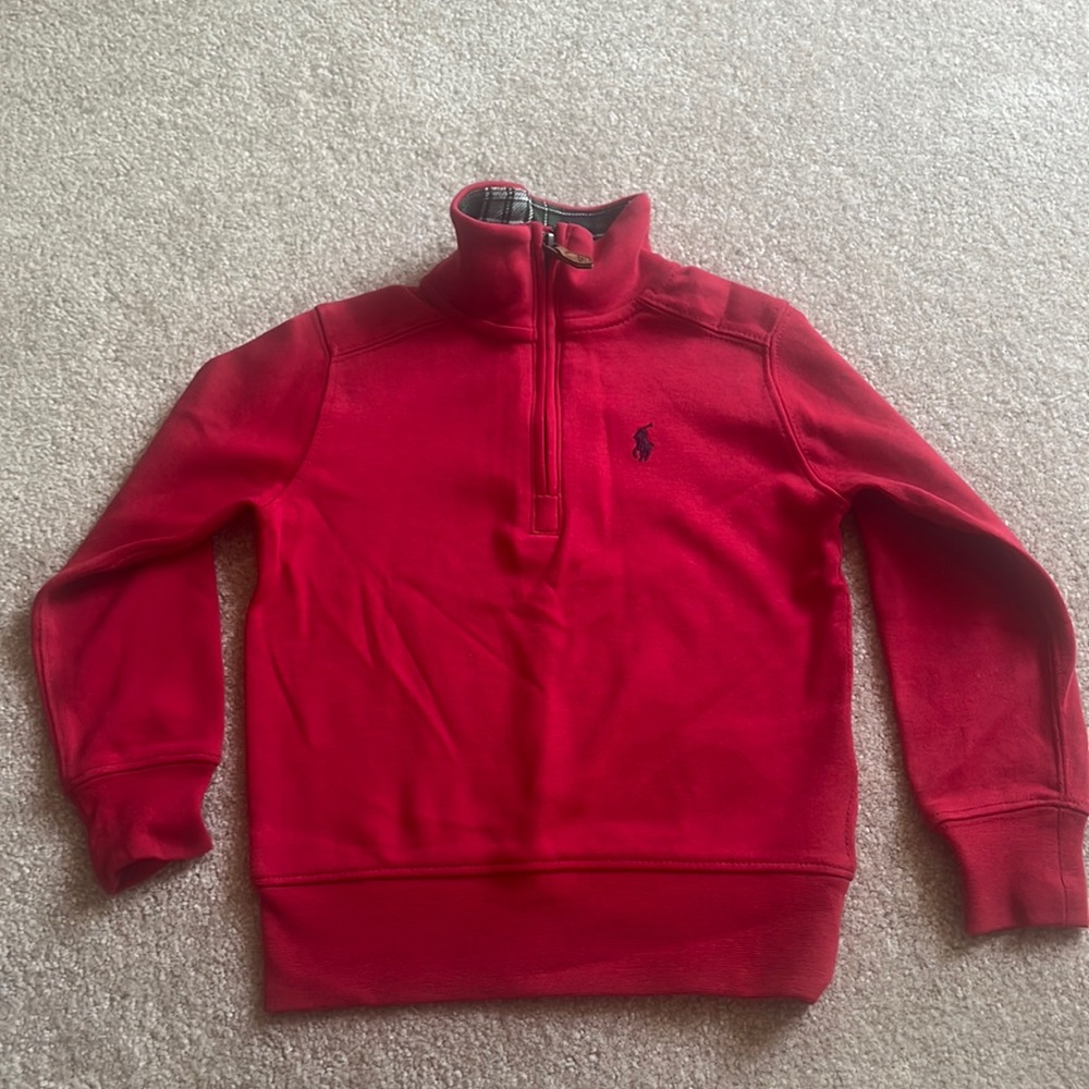 Polo Ralph Lauren, cotton interlock 1/4 zip size 2T